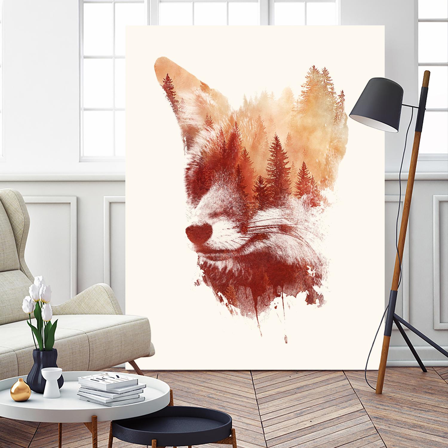 Blind Fox by Robert Farkas on GIANT ART - orange animals