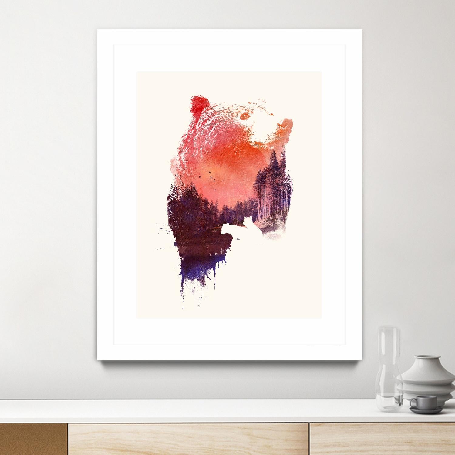 Love Forever by Robert Farkas on GIANT ART - purple animals