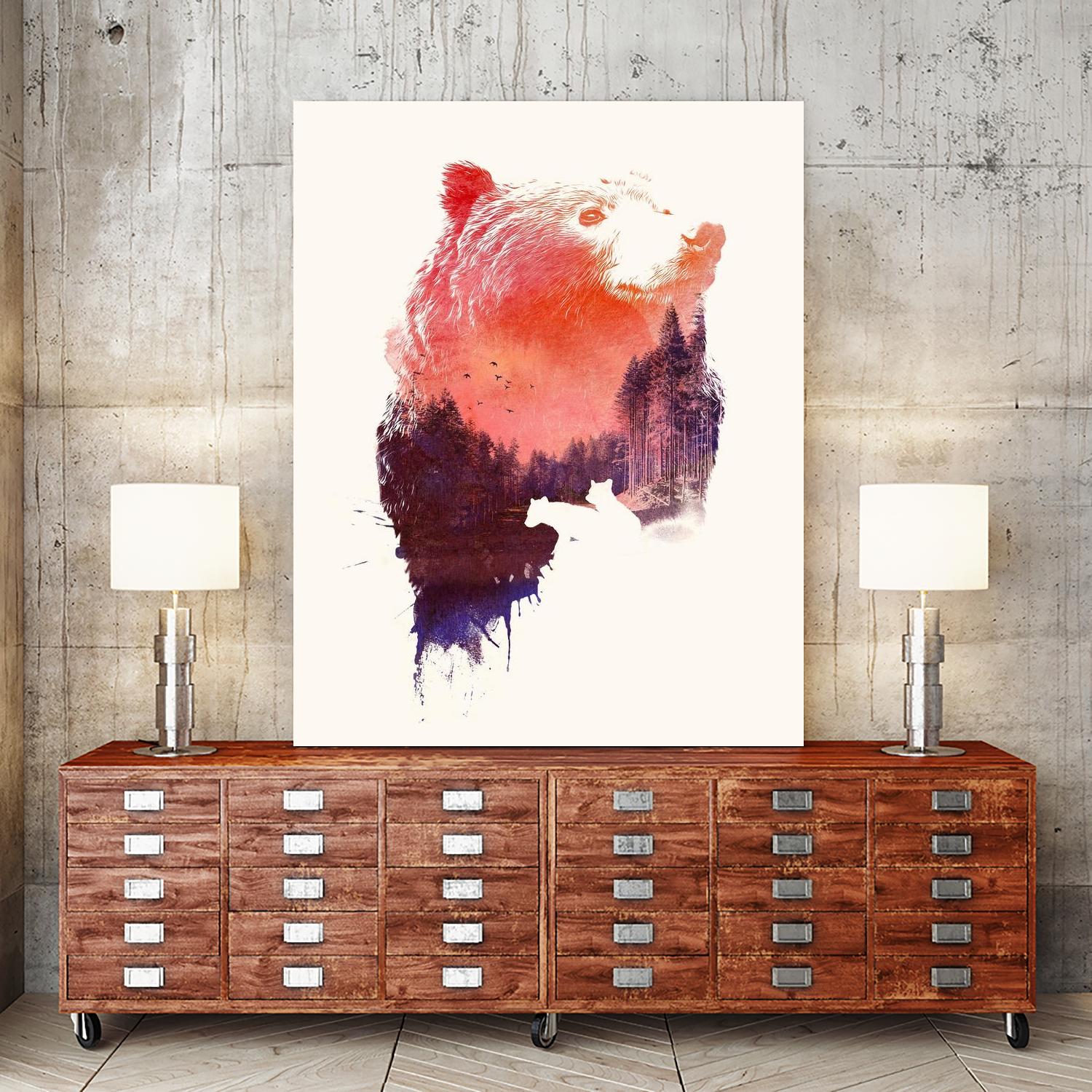 Love Forever by Robert Farkas on GIANT ART - purple animals