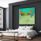 A Skip and a Roll by Dorothy Gaziano on GIANT ART - green abstract