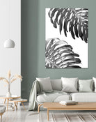 Double Philodendron (BW) by Lexie Greer on GIANT ART - multicolor photography; floral/still life