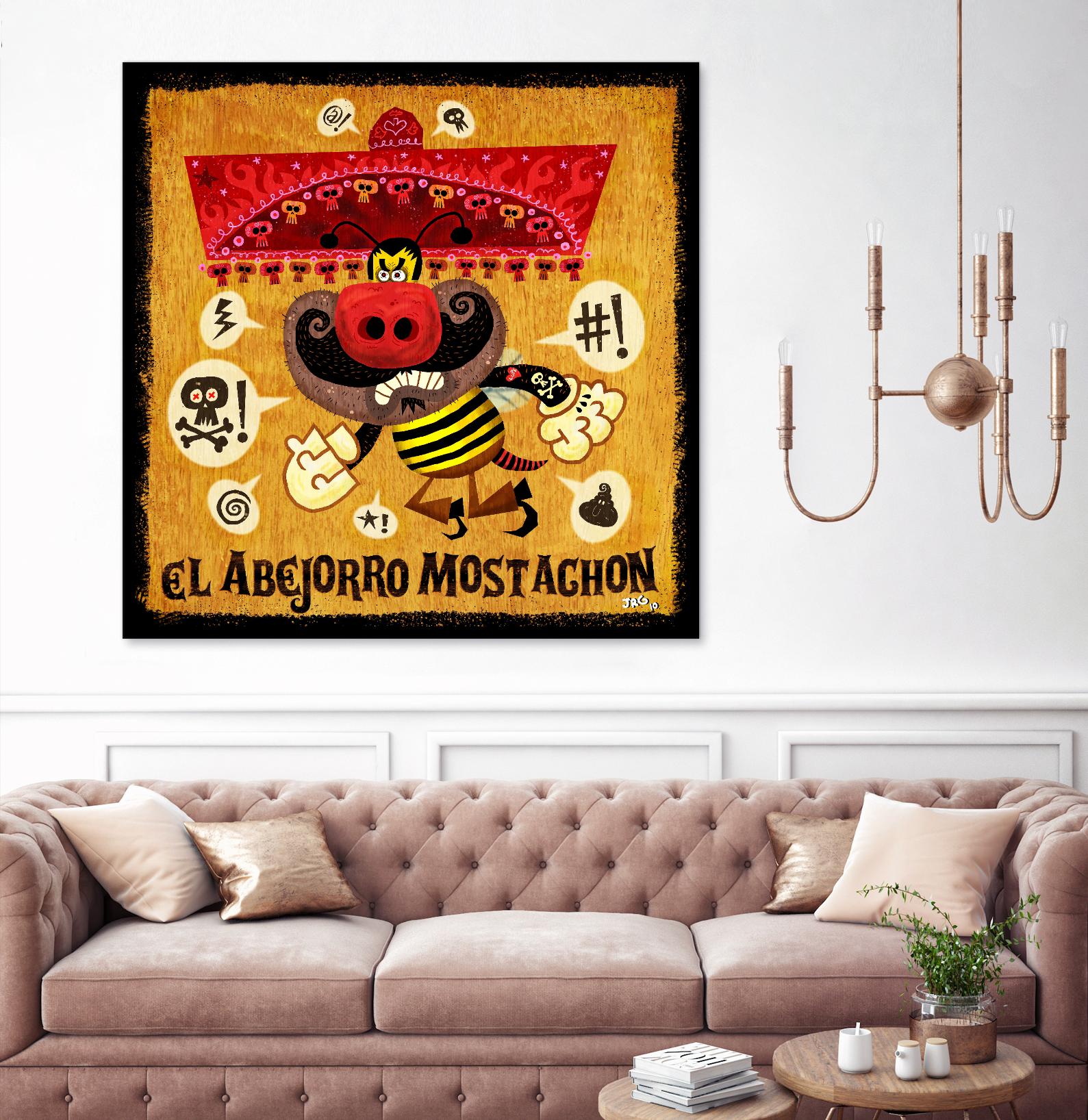 Abejorro Mostachon by Jorge R. Gutierrez on GIANT ART - multicolor ethnic; urban/pop surrealism