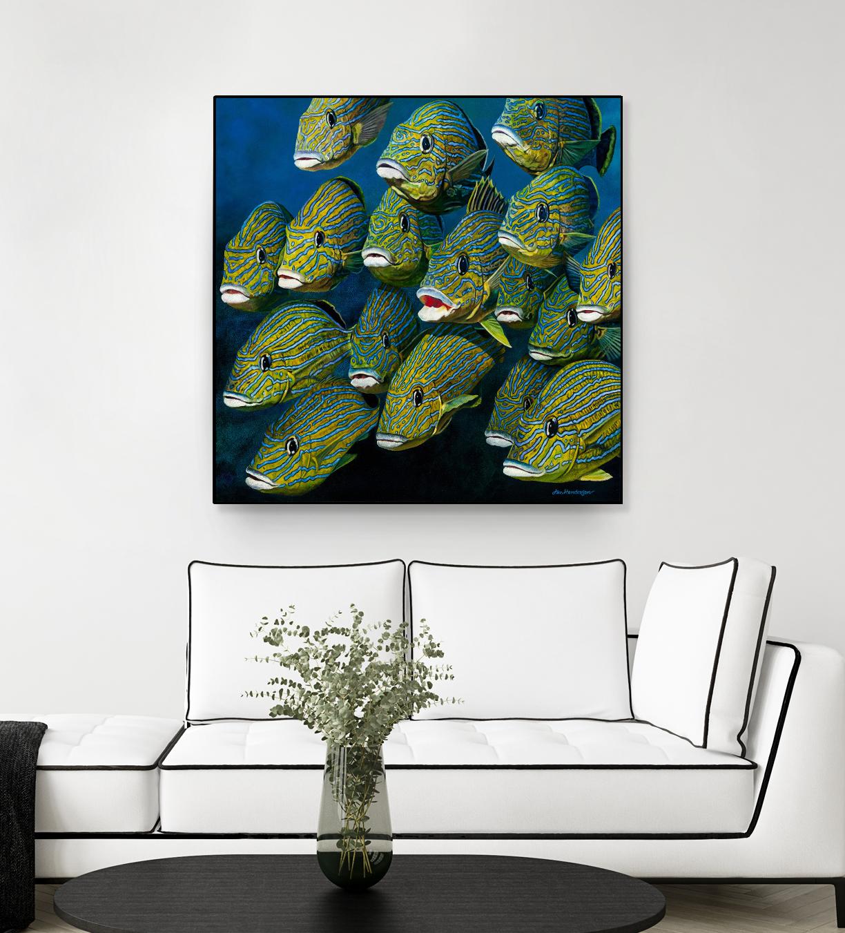 Shoal of Grunts by Jan Henderson on GIANT ART - multicolor animals