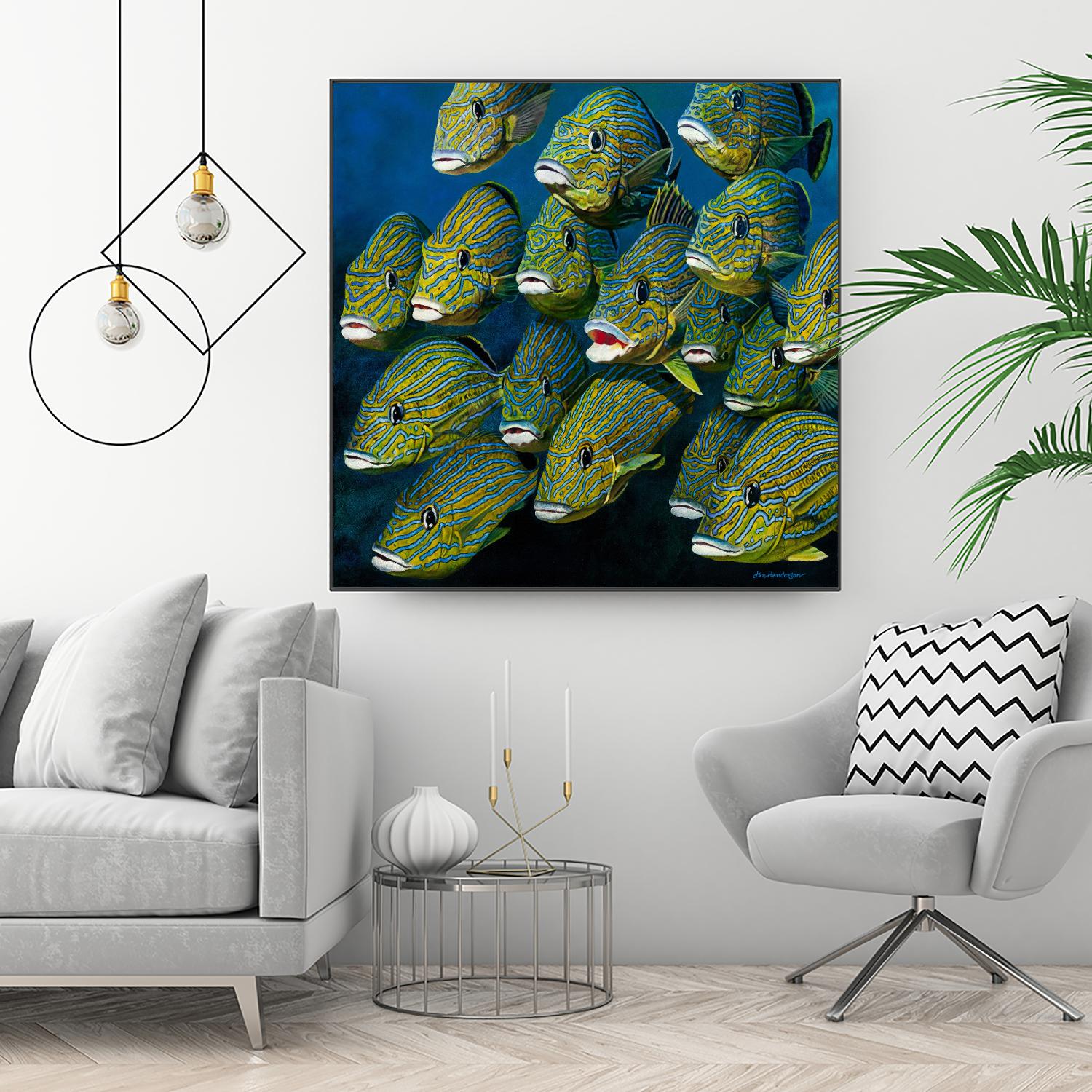 Shoal of Grunts by Jan Henderson on GIANT ART - multicolor animals