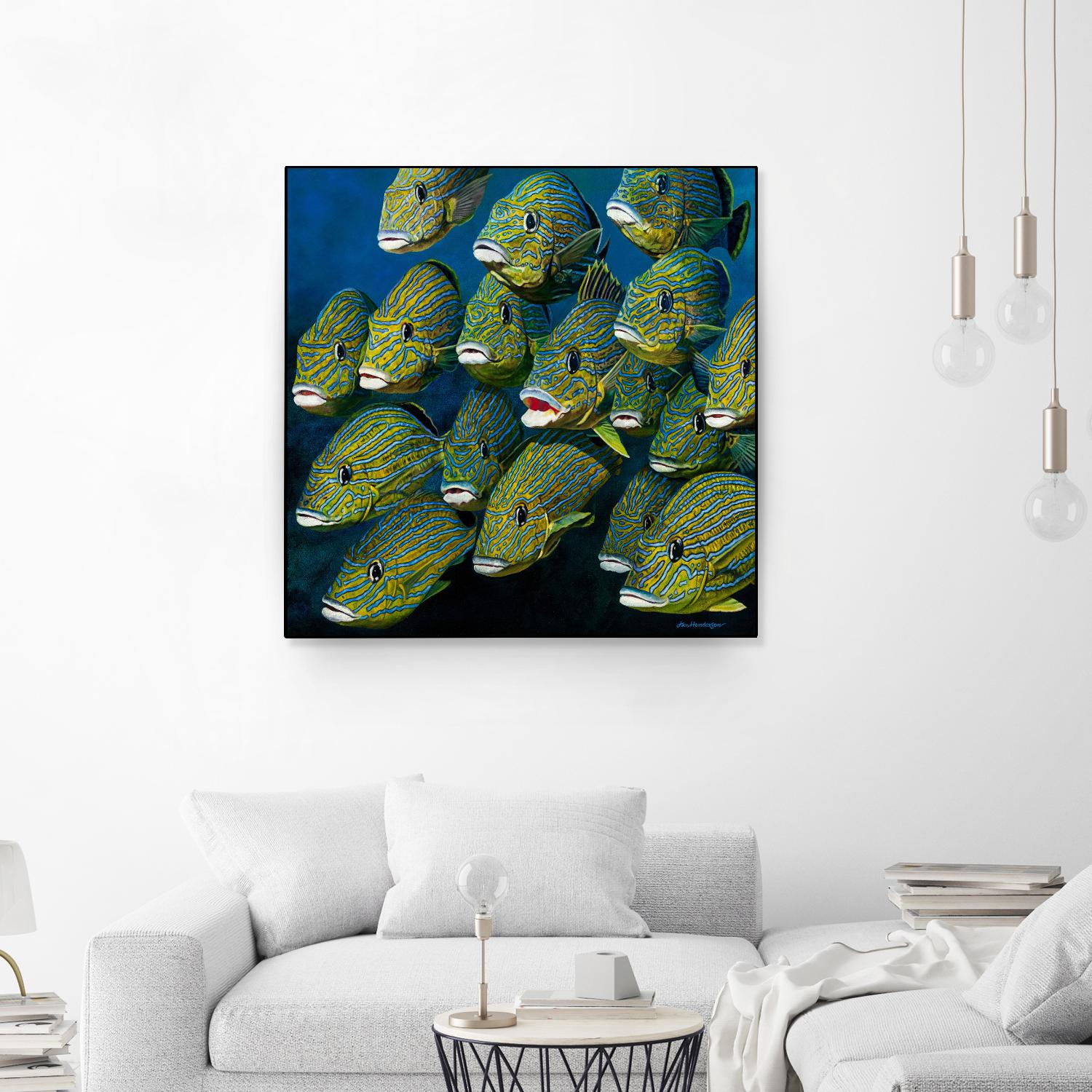 Shoal of Grunts by Jan Henderson on GIANT ART - multicolor animals