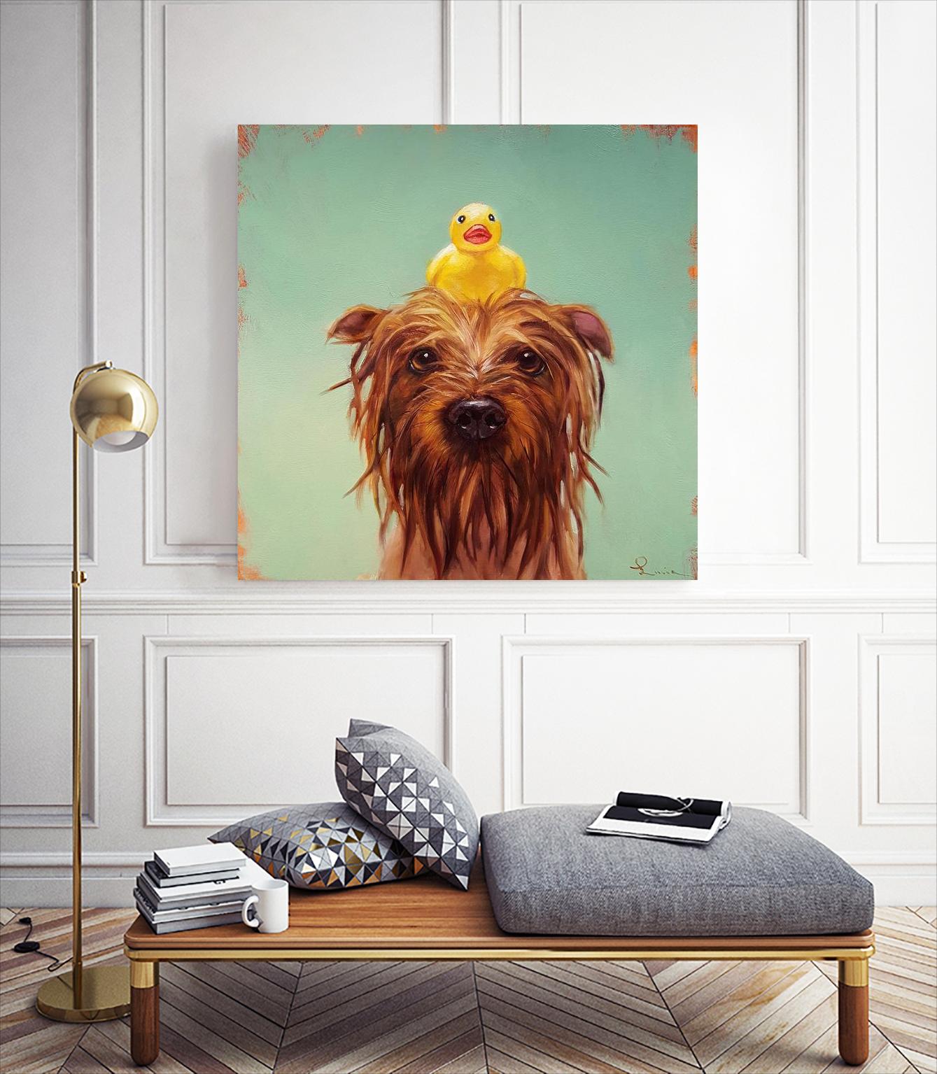 Bath Time by Lucia Heffernan on GIANT ART - multicolor urban/pop surrealism; animals