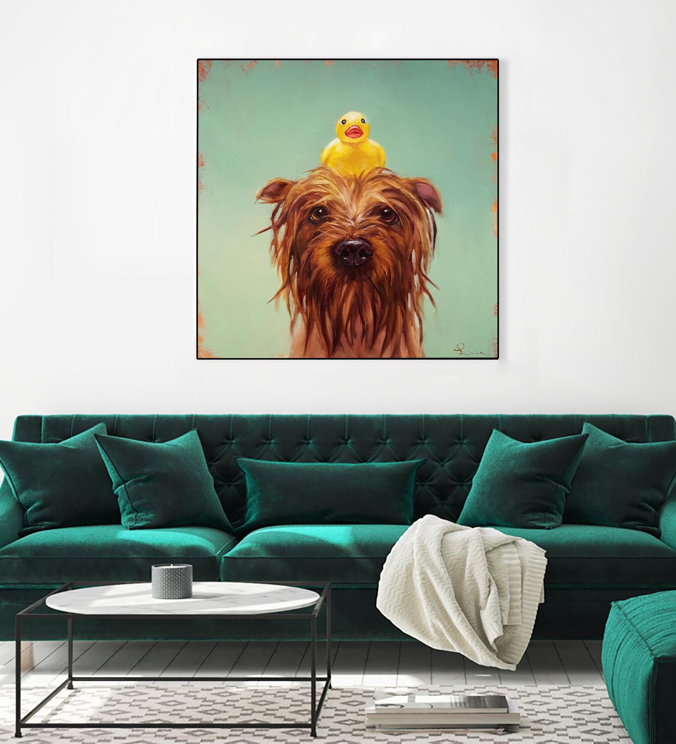 Bath Time by Lucia Heffernan on GIANT ART - multicolor urban/pop surrealism; animals