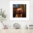 Uptown Pug by Lucia Heffernan on GIANT ART - multicolor urban/pop surrealism; animals