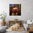 Uptown Pug by Lucia Heffernan on GIANT ART - multicolor urban/pop surrealism; animals