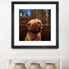 Uptown Pug by Lucia Heffernan on GIANT ART - multicolor urban/pop surrealism; animals