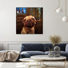 Uptown Pug by Lucia Heffernan on GIANT ART - multicolor urban/pop surrealism; animals