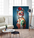 Luna by Nicholas Ivins on GIANT ART - multicolor urban/pop surrealism; ethnic