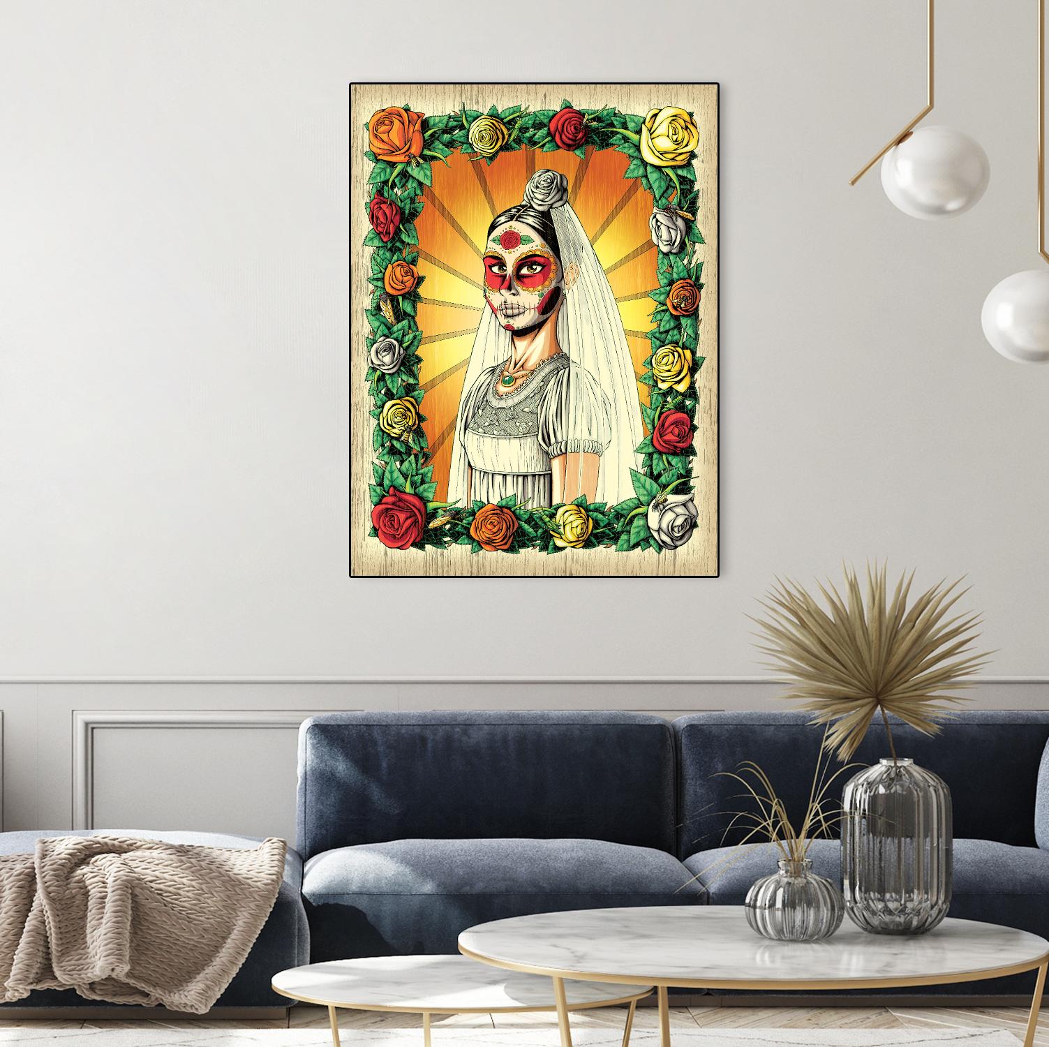 Muerta Bride by Nicholas Ivins on GIANT ART - multicolor urban/pop surrealism; ethnic