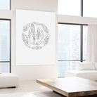Feather Circle by Incado on GIANT ART - multicolor floral/still life