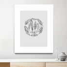 Feather Circle by Incado on GIANT ART - multicolor floral/still life