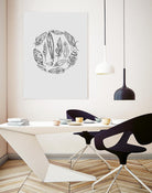 Feather Circle by Incado on GIANT ART - multicolor floral/still life