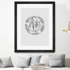Feather Circle by Incado on GIANT ART - multicolor floral/still life