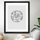 Feather Circle by Incado on GIANT ART - multicolor floral/still life