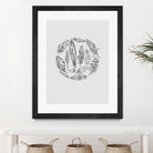 Feather Circle by Incado on GIANT ART - multicolor floral/still life