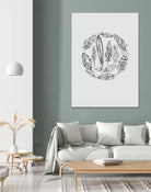 Feather Circle by Incado on GIANT ART - multicolor floral/still life