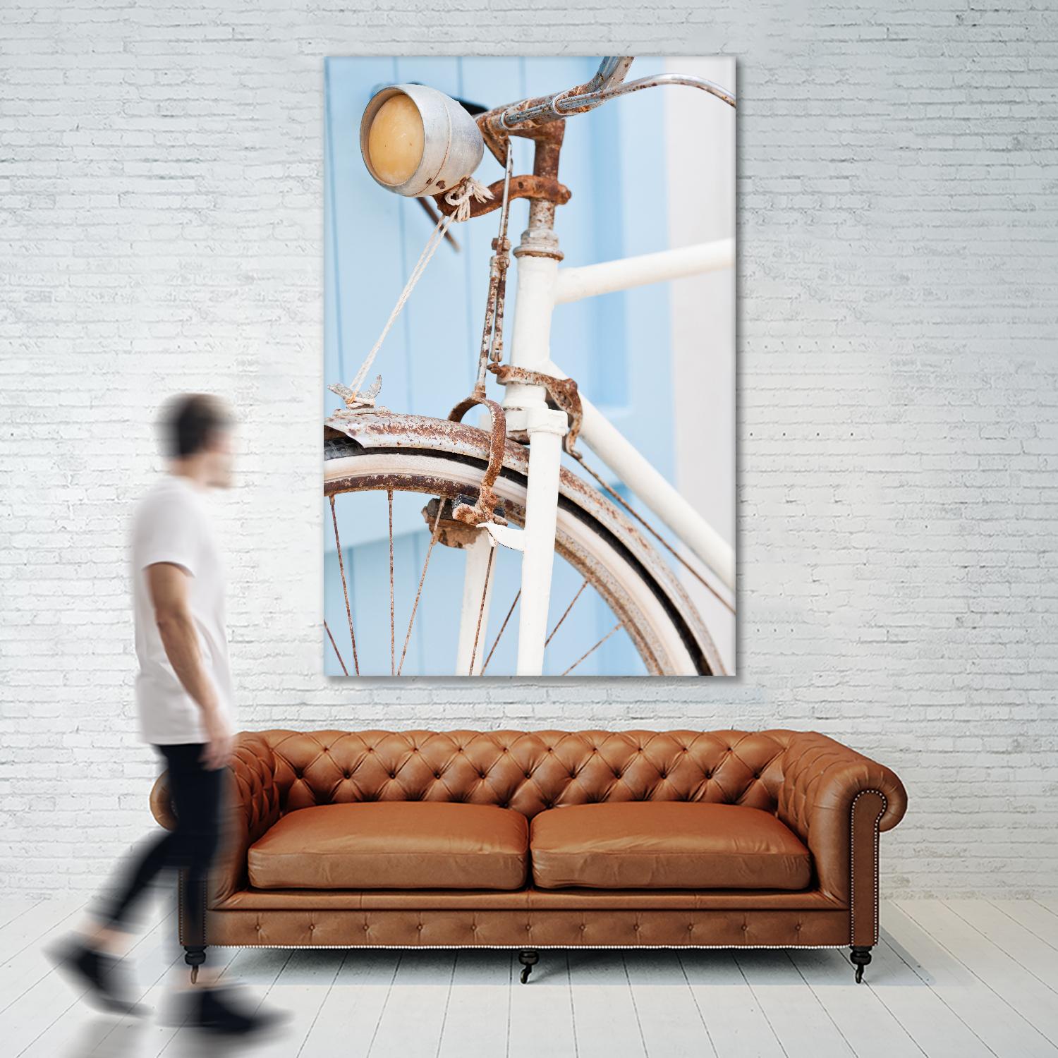 Old Bike by PhotoINC Studio on GIANT ART - multicolor photography; floral/still life