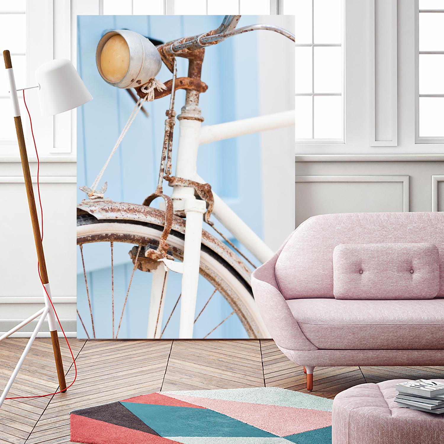 Old Bike by PhotoINC Studio on GIANT ART - multicolor photography; floral/still life