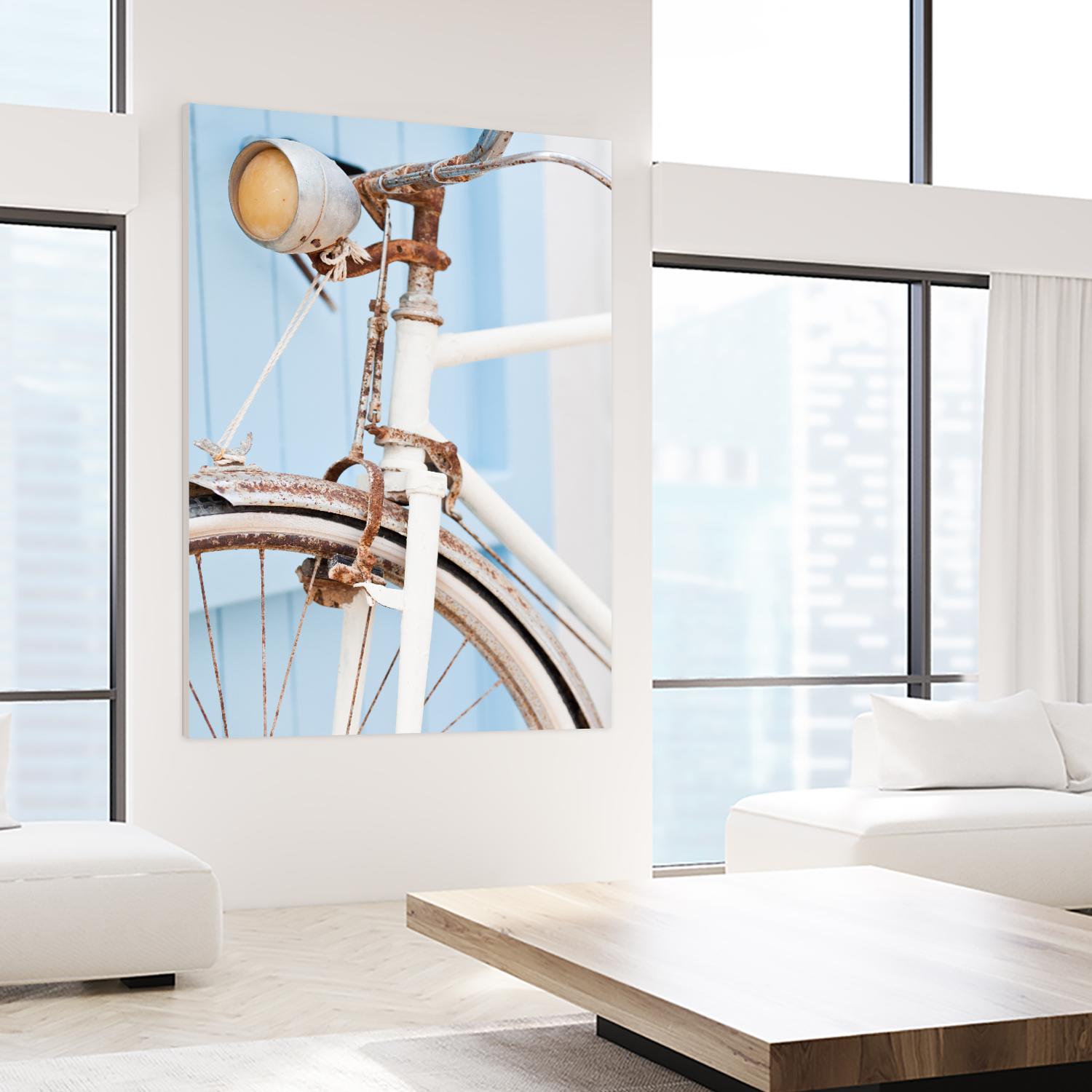 Old Bike by PhotoINC Studio on GIANT ART - multicolor photography; floral/still life