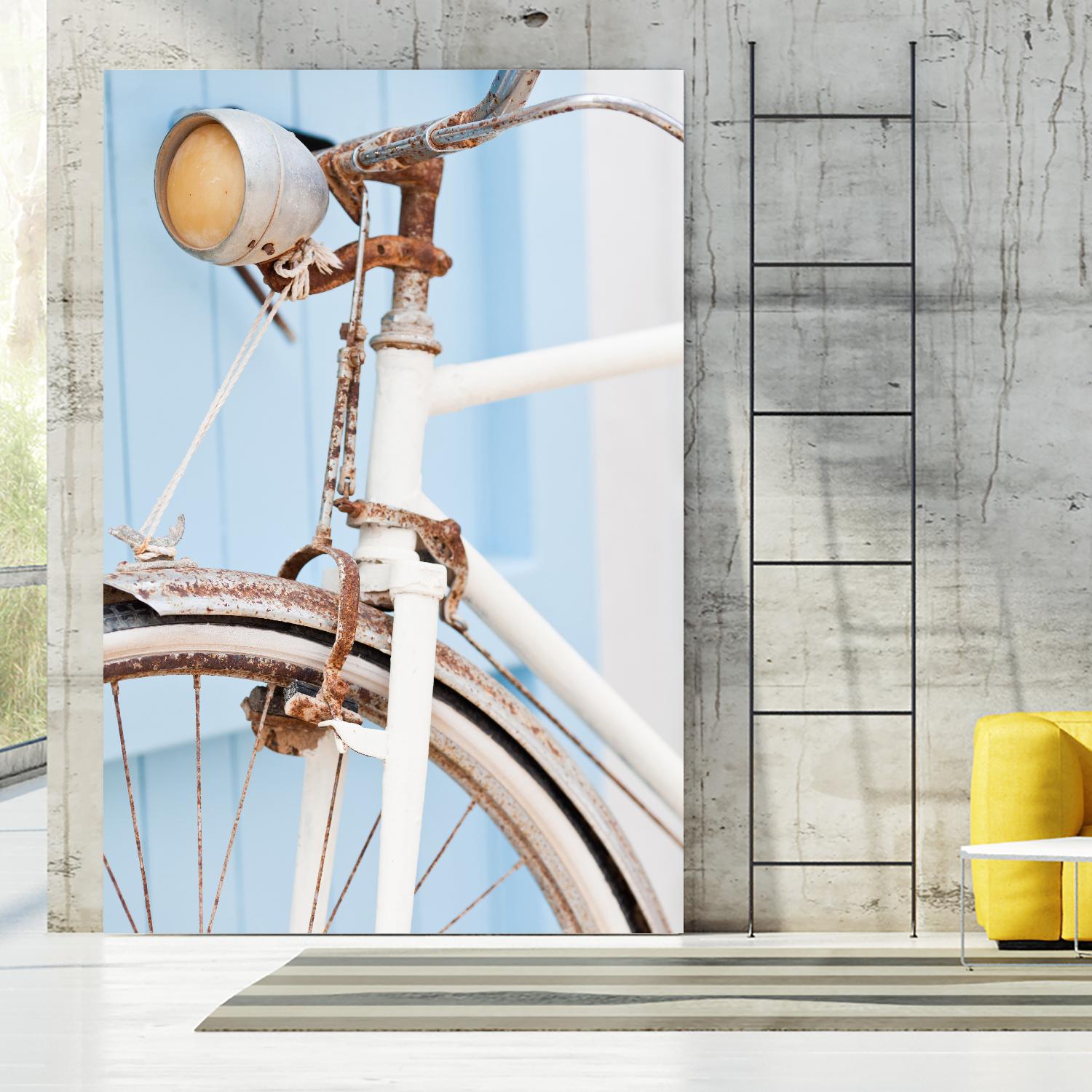 Old Bike by PhotoINC Studio on GIANT ART - multicolor photography; floral/still life
