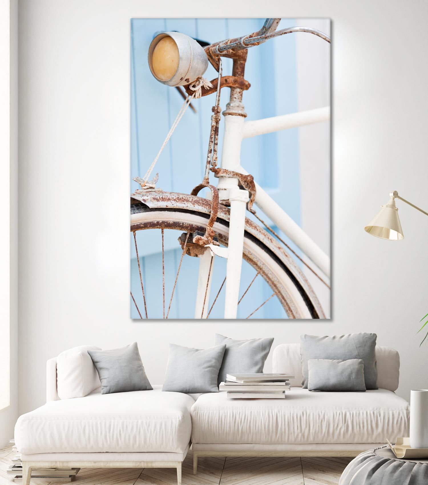 Old Bike by PhotoINC Studio on GIANT ART - multicolor photography; floral/still life