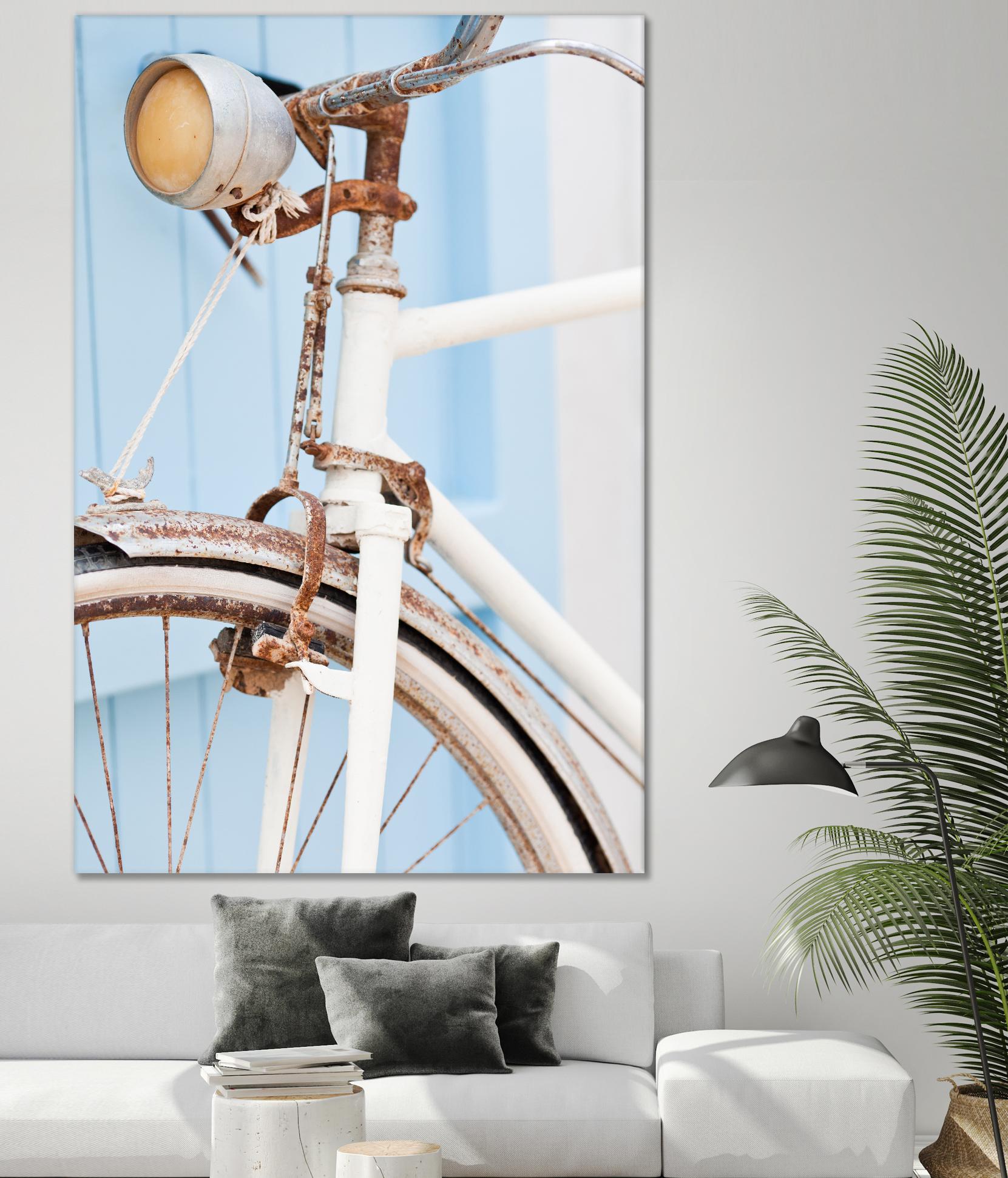 Old Bike by PhotoINC Studio on GIANT ART - multicolor photography; floral/still life