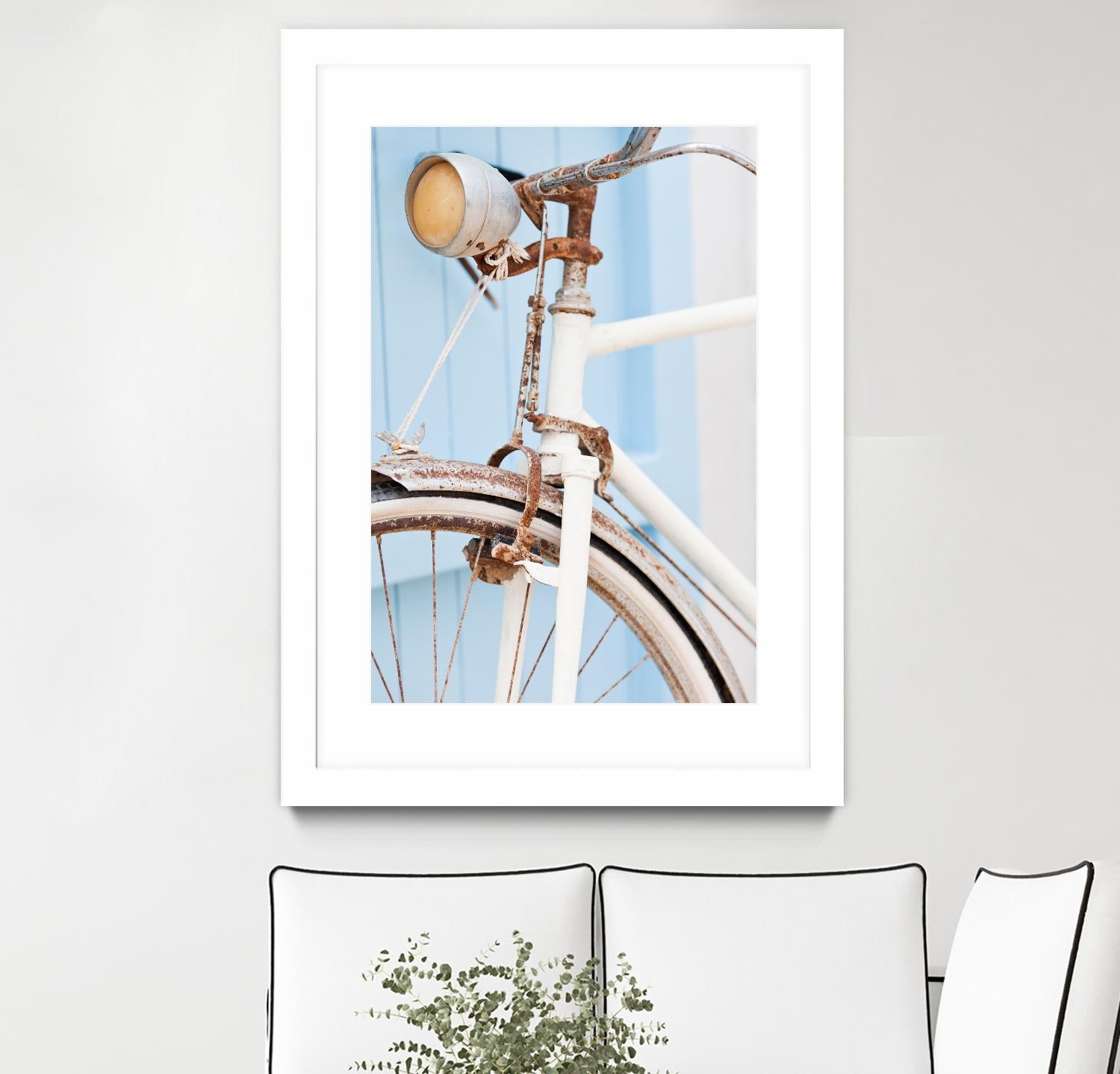Old Bike by PhotoINC Studio on GIANT ART - multicolor photography; floral/still life