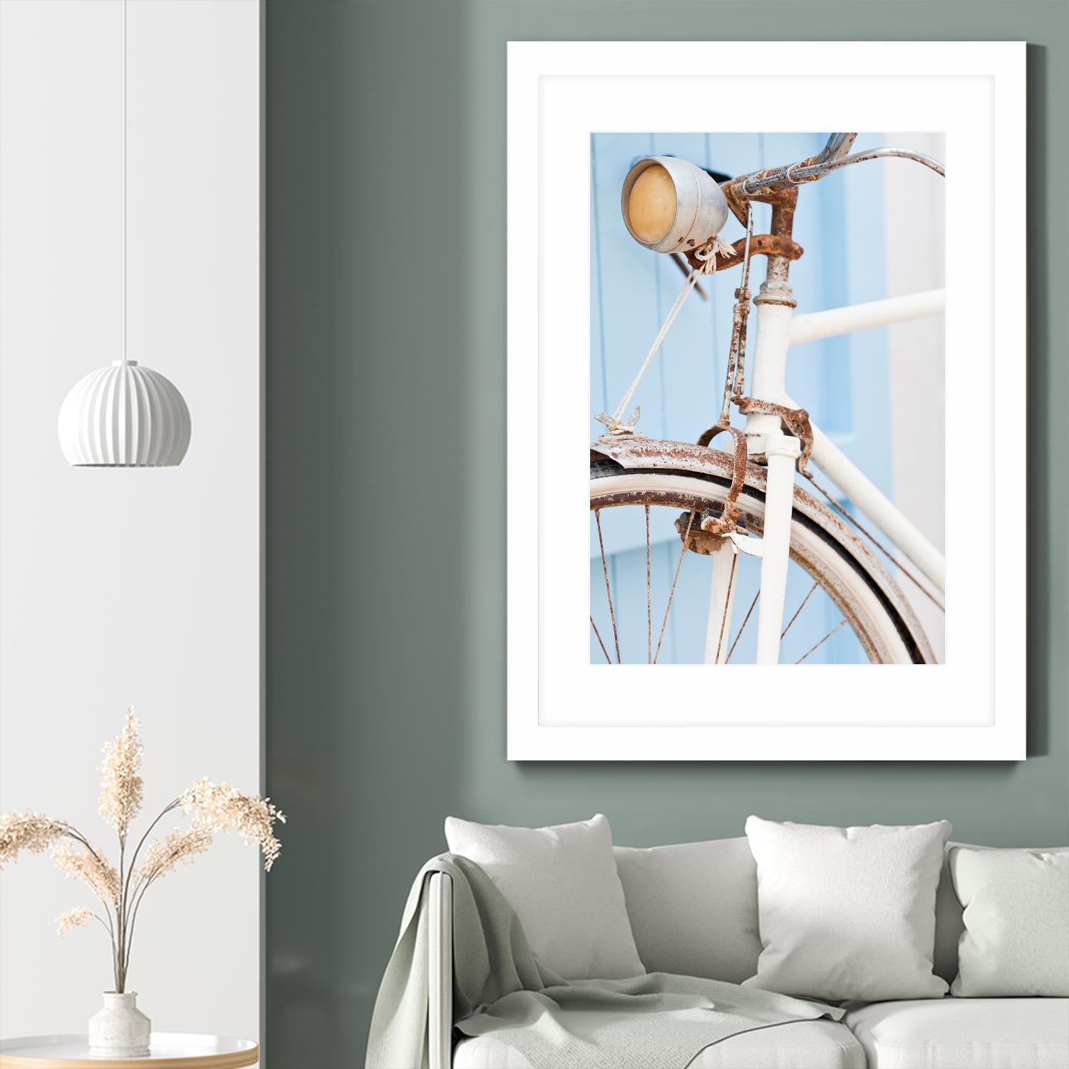 Old Bike by PhotoINC Studio on GIANT ART - multicolor photography; floral/still life