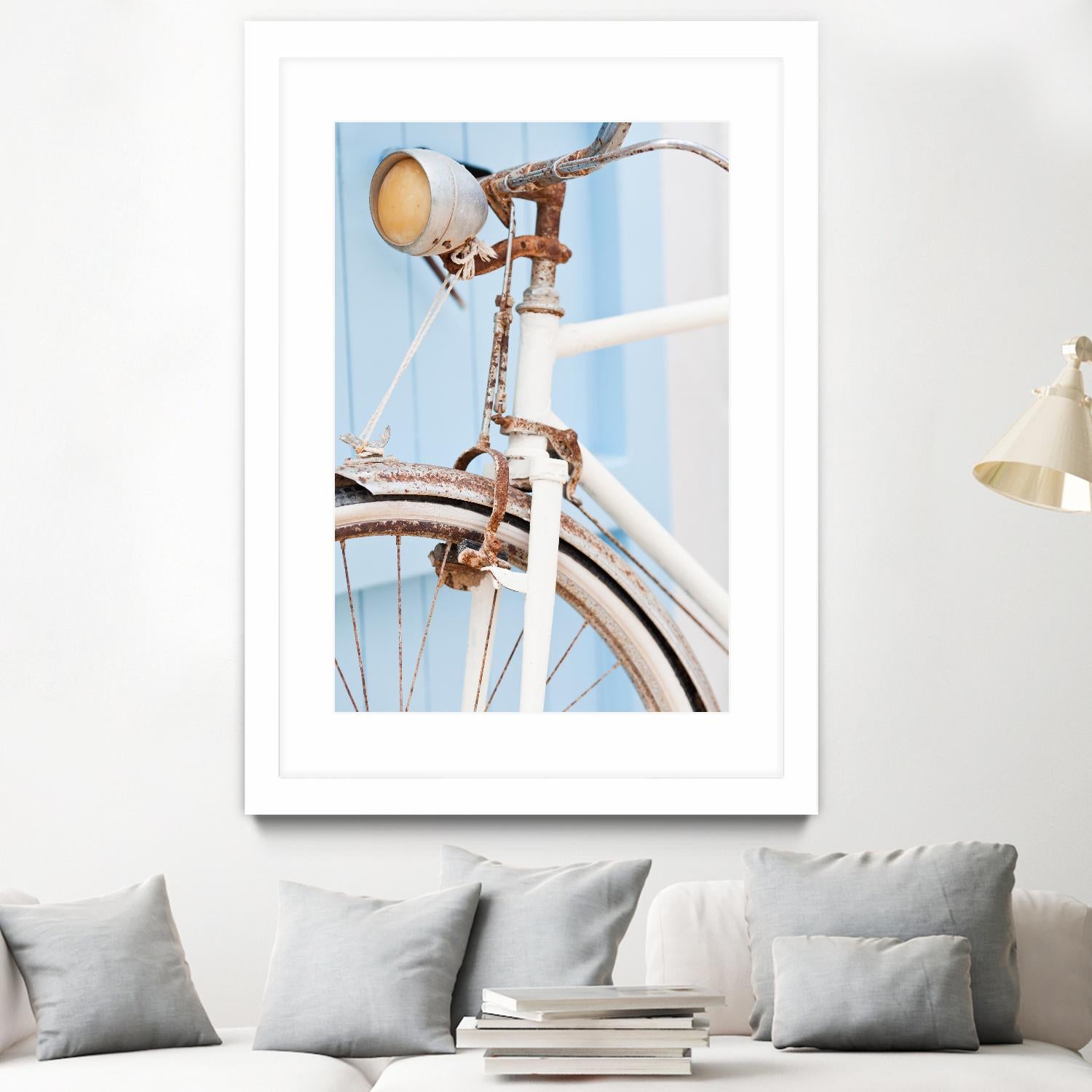 Old Bike by PhotoINC Studio on GIANT ART - multicolor photography; floral/still life