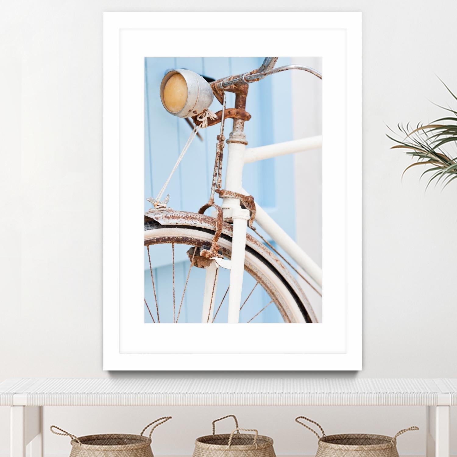 Old Bike by PhotoINC Studio on GIANT ART - multicolor photography; floral/still life
