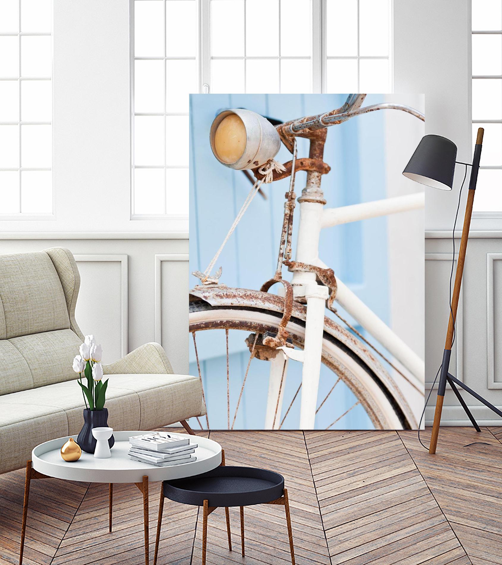 Old Bike by PhotoINC Studio on GIANT ART - multicolor photography; floral/still life