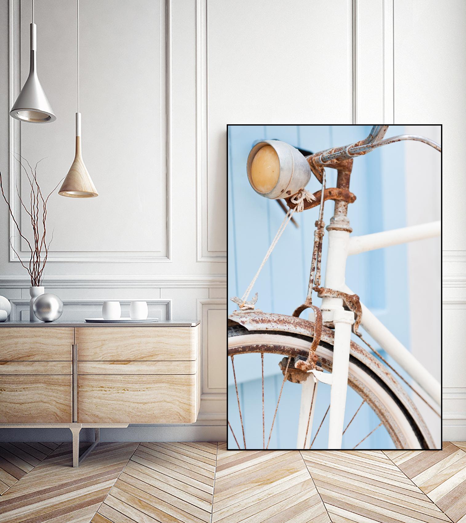 Old Bike by PhotoINC Studio on GIANT ART - multicolor photography; floral/still life