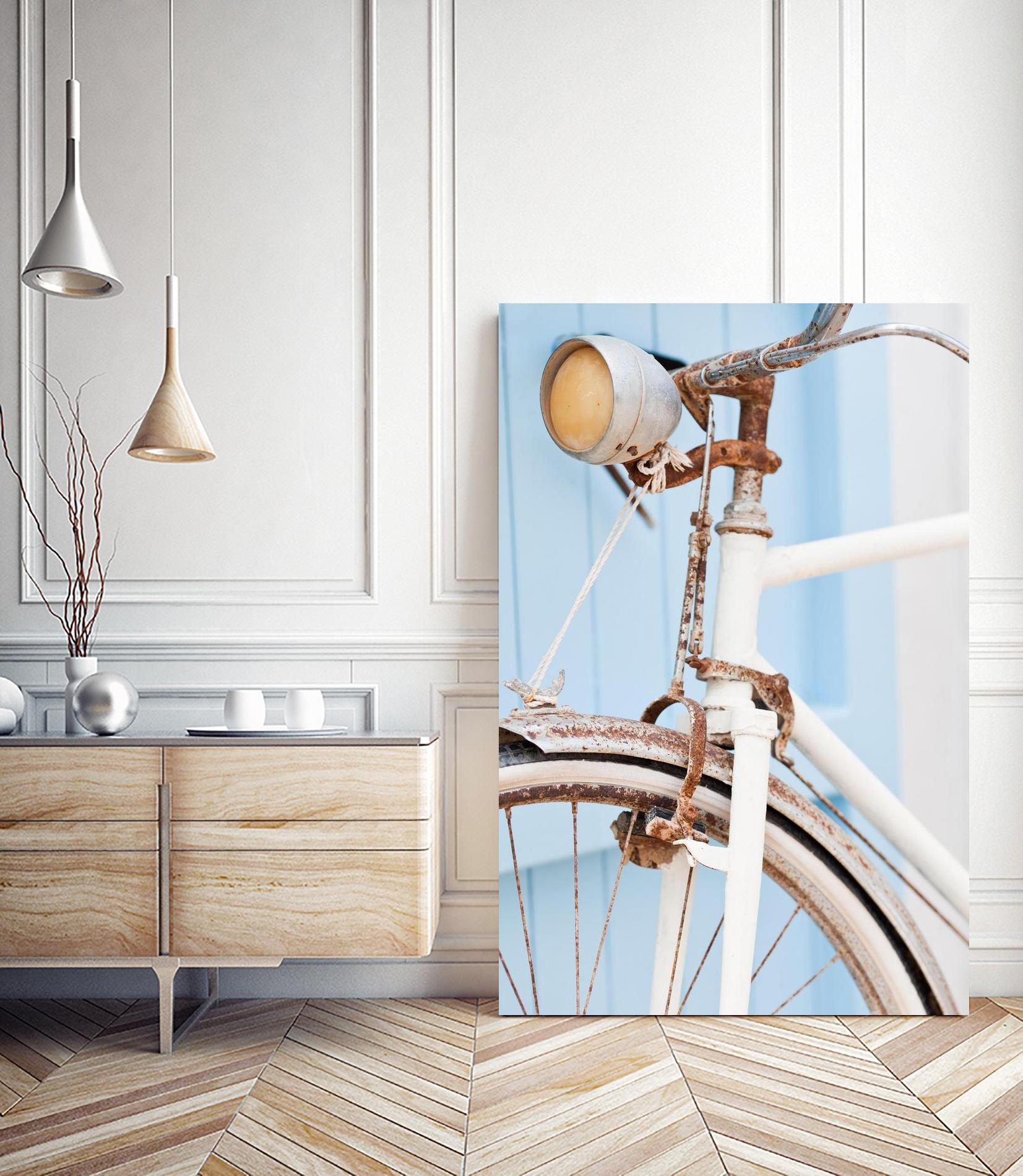 Old Bike by PhotoINC Studio on GIANT ART - multicolor photography; floral/still life