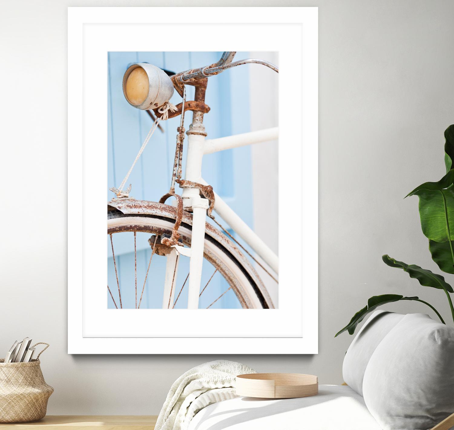 Old Bike by PhotoINC Studio on GIANT ART - multicolor photography; floral/still life