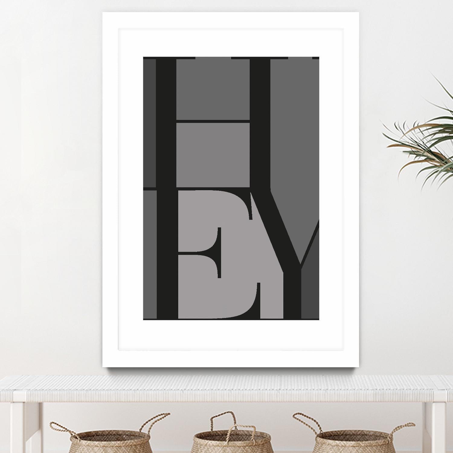 Hey by TypeLike on GIANT ART - multicolor design/type