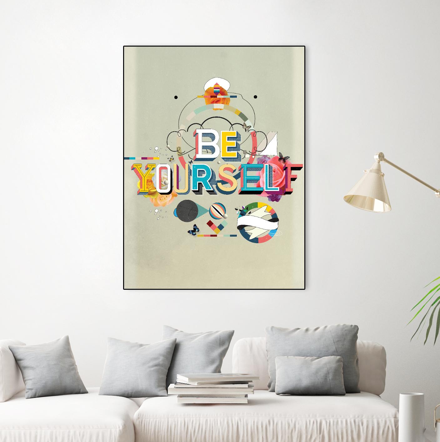 Be Yourself by Kavan & Company on GIANT ART - multi inspirational, novelty, design/type, illustration, typography