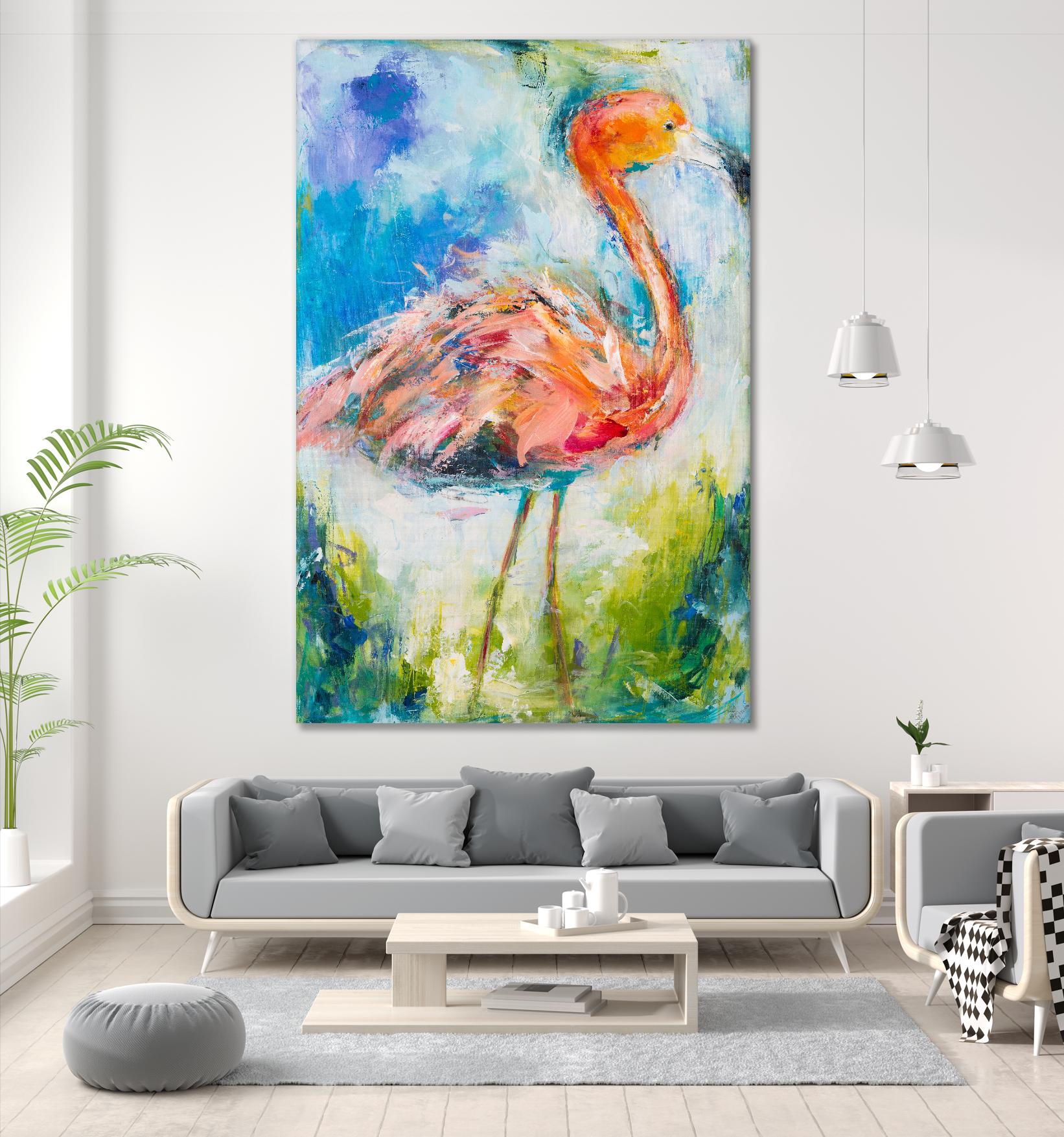 Pretty in Pink No. 2 by Hilma Koelman on GIANT ART - multicolor animals; contemporary