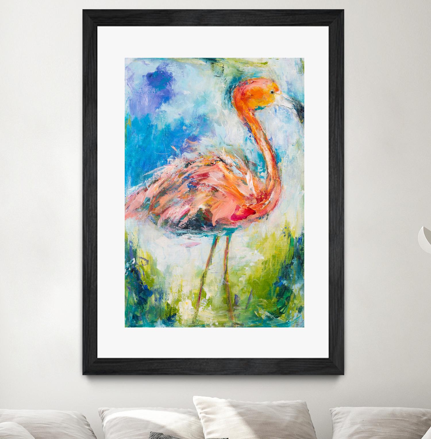 Pretty in Pink No. 2 by Hilma Koelman on GIANT ART - multicolor animals; contemporary