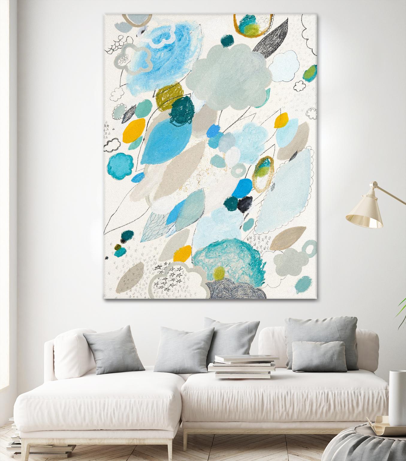 Blue Lightening by Maggie Kleinpeter on GIANT ART - multicolor abstracts; contemporary