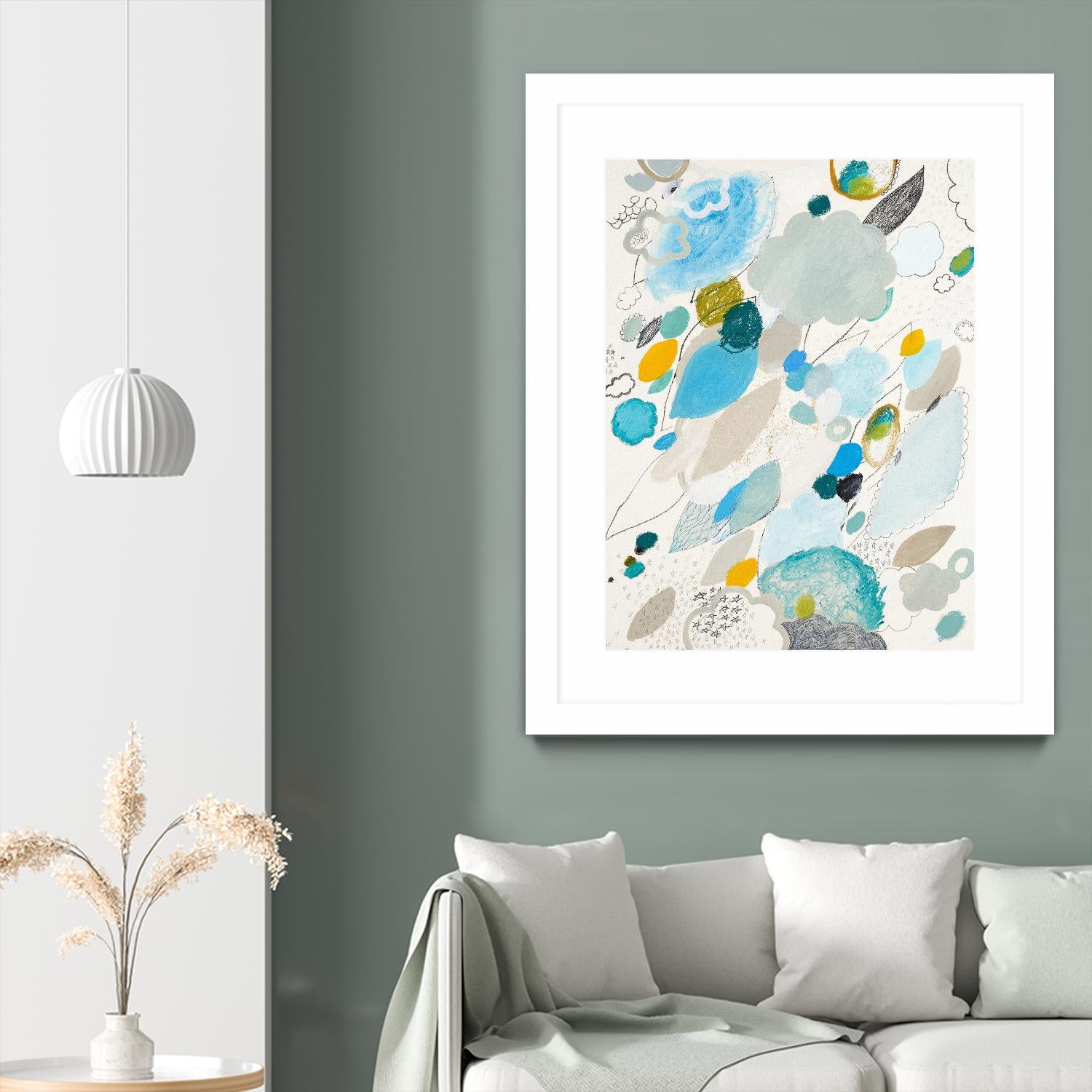 Blue Lightening by Maggie Kleinpeter on GIANT ART - multicolor abstracts; contemporary