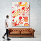 Funnie Bunnies Go To Space by Maggie Kleinpeter on GIANT ART - multicolor abstracts; contemporary