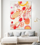 Funnie Bunnies Go To Space by Maggie Kleinpeter on GIANT ART - multicolor abstracts; contemporary
