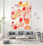 Funnie Bunnies Go To Space by Maggie Kleinpeter on GIANT ART - multicolor abstracts; contemporary