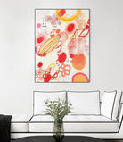 Funnie Bunnies Go To Space by Maggie Kleinpeter on GIANT ART - multicolor abstracts; contemporary