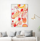 Funnie Bunnies Go To Space by Maggie Kleinpeter on GIANT ART - multicolor abstracts; contemporary