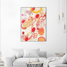 Funnie Bunnies Go To Space by Maggie Kleinpeter on GIANT ART - multicolor abstracts; contemporary